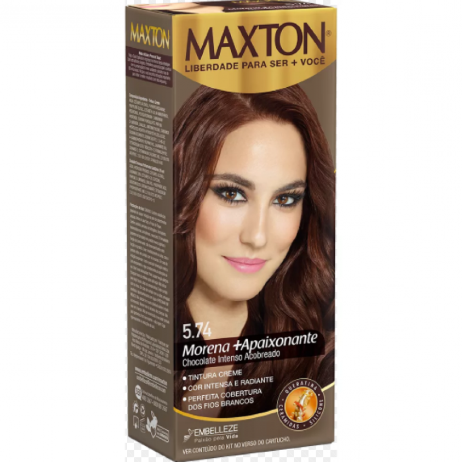 Tintura Maxton Embelleze 5.74 Chocolate Intenso Acobreado