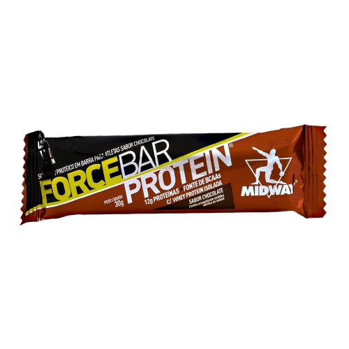 Barrinha Forcebar Protein para atletas sabor chocolate 30g