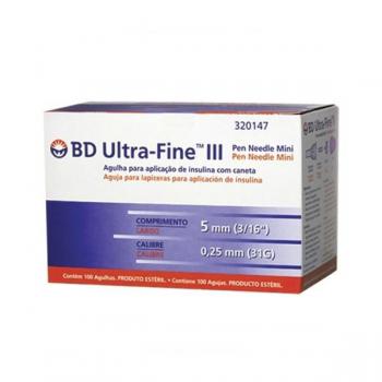 Agulha Insulina BD Ultra Fine para Caneta 5mm 1 Unidade