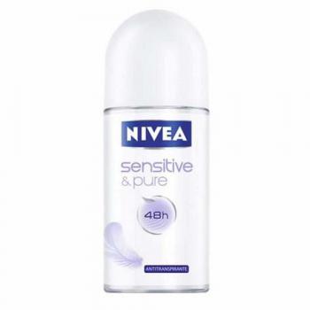 Desodorante Feminino Nivea Sensitive & Pure sem perfume 50mL