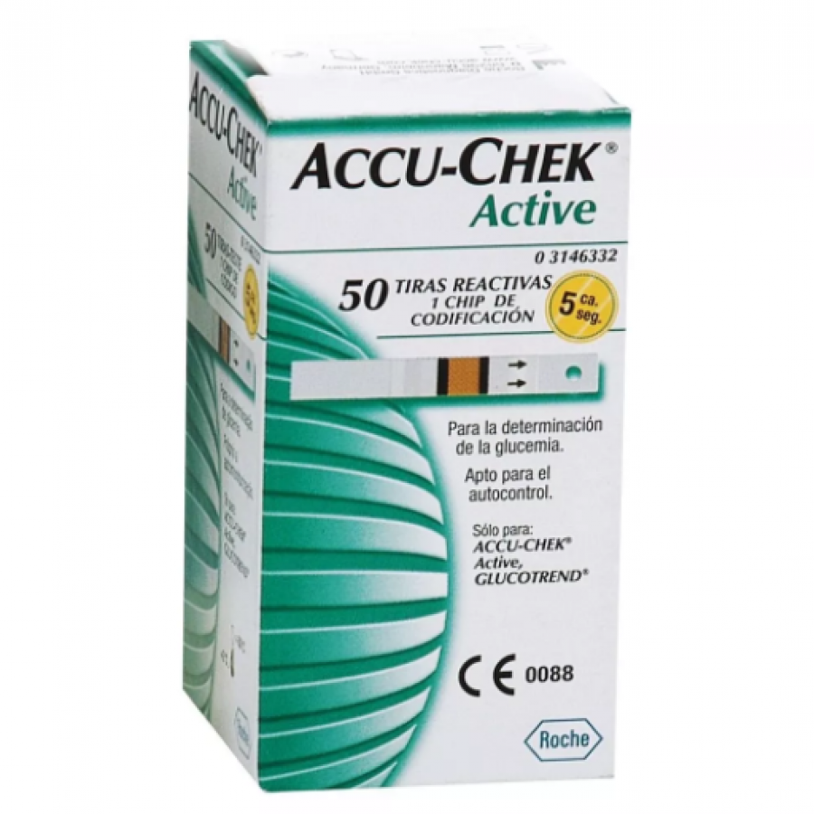 TIRA PARA TESTE ACCU CHEK ACTIVE 50U