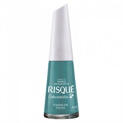 ESMALTE RISQUE COLECIONISTAS VIAGENS EM POSTAIS