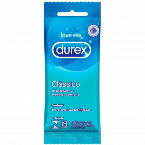 Preservativo Clássico Durex com 6 Unidades