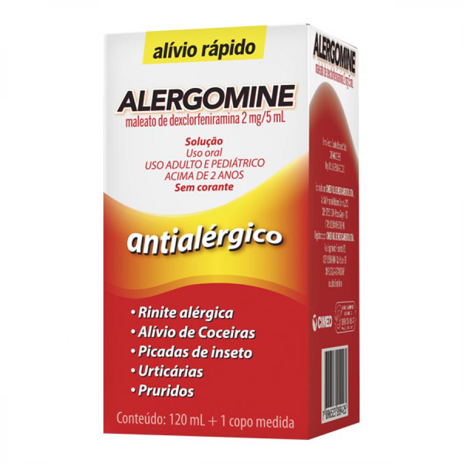 Alergomine Solucao Oral 0,4mg 120mL