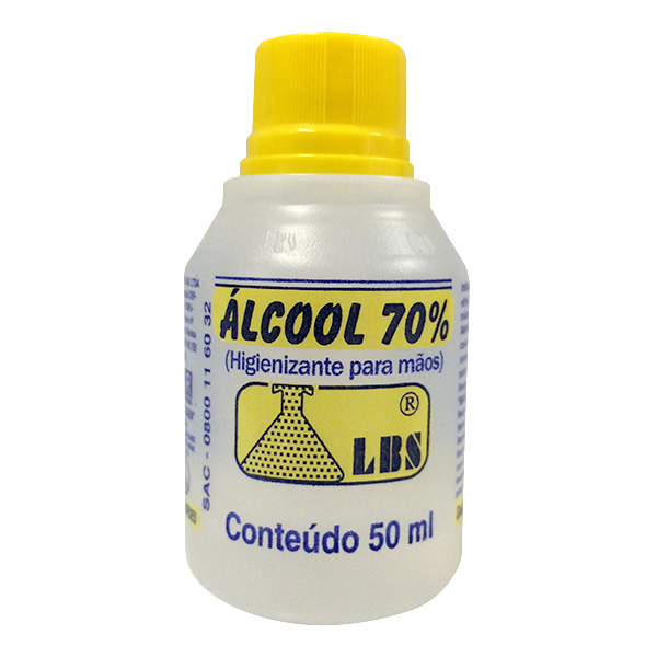 Lbs alcool 70% solucao 50ml