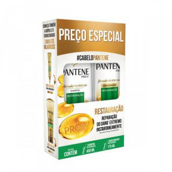 Kit Shampoo 400ml + Condicionador 175ml Pantene Restauracao