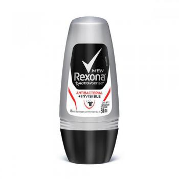 Desodorante Rexona Men Roll On Antibacterial + Invisible 50g