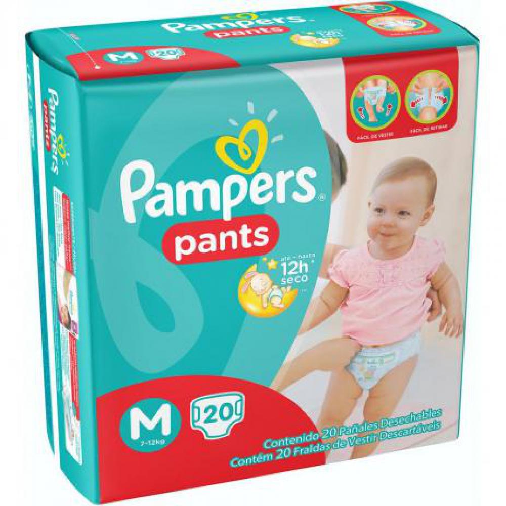 Fralda Descartável Pampers Pants Mega M 20 Unidades