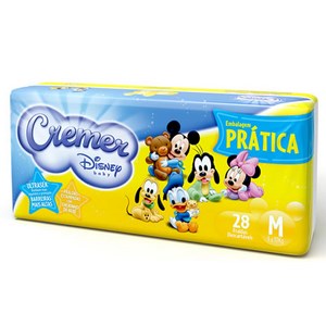 Fralda Cremer Disney Baby  M 28 Unidades