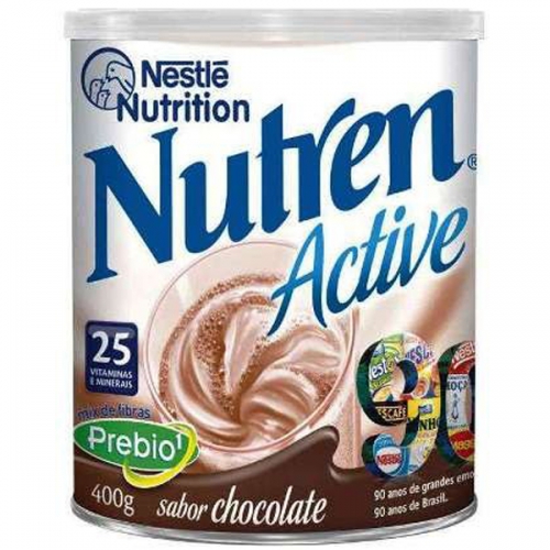 Nestle NUTREN ACTIVE Chocolate Complemento Alimentar Lata 400g