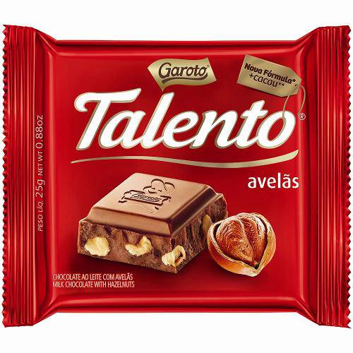 Chocolate Talento Garoto Avela 90g