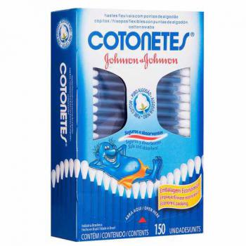 Hastes Flexiveis Cotonetes Johnsons & Johnsons Com 150 Unidades