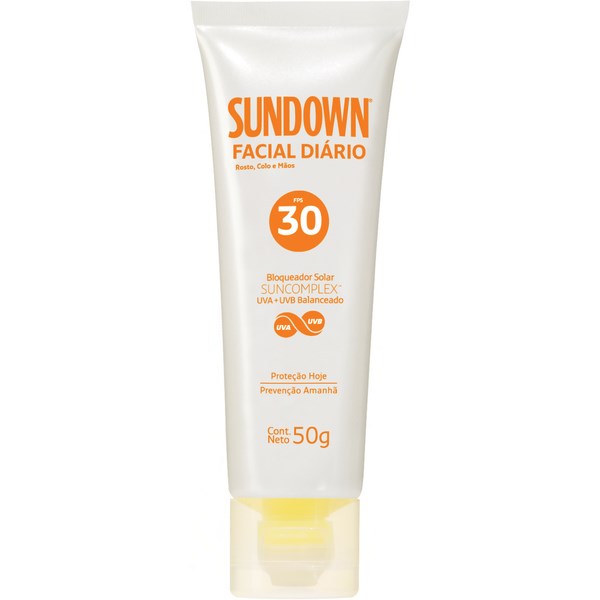 Protetor Solar Facial Sundown Diário FPS 30 Loção 50g