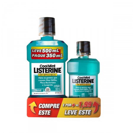 LISTERINE COOL MINT LV500PG350ML LV 250ML POR 1,99