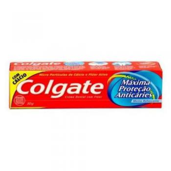 Creme Dental Colgate Maxima Protecao Anticaries menta refrescante com 50g