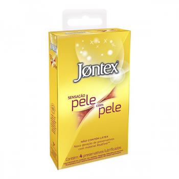 Preservativo Jontex Sensacao Pele com Pele 4 unidades