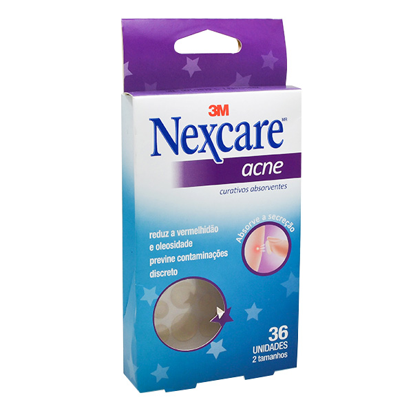 Curativos Absorventes Para Acne Nexcare 36 Unidades