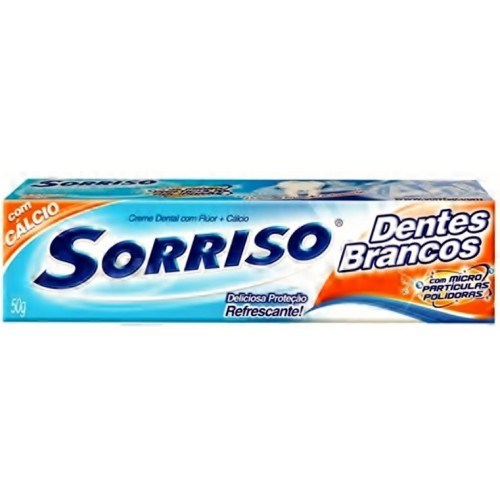 Creme Dental Sorriso Branco Com Fluor 50g