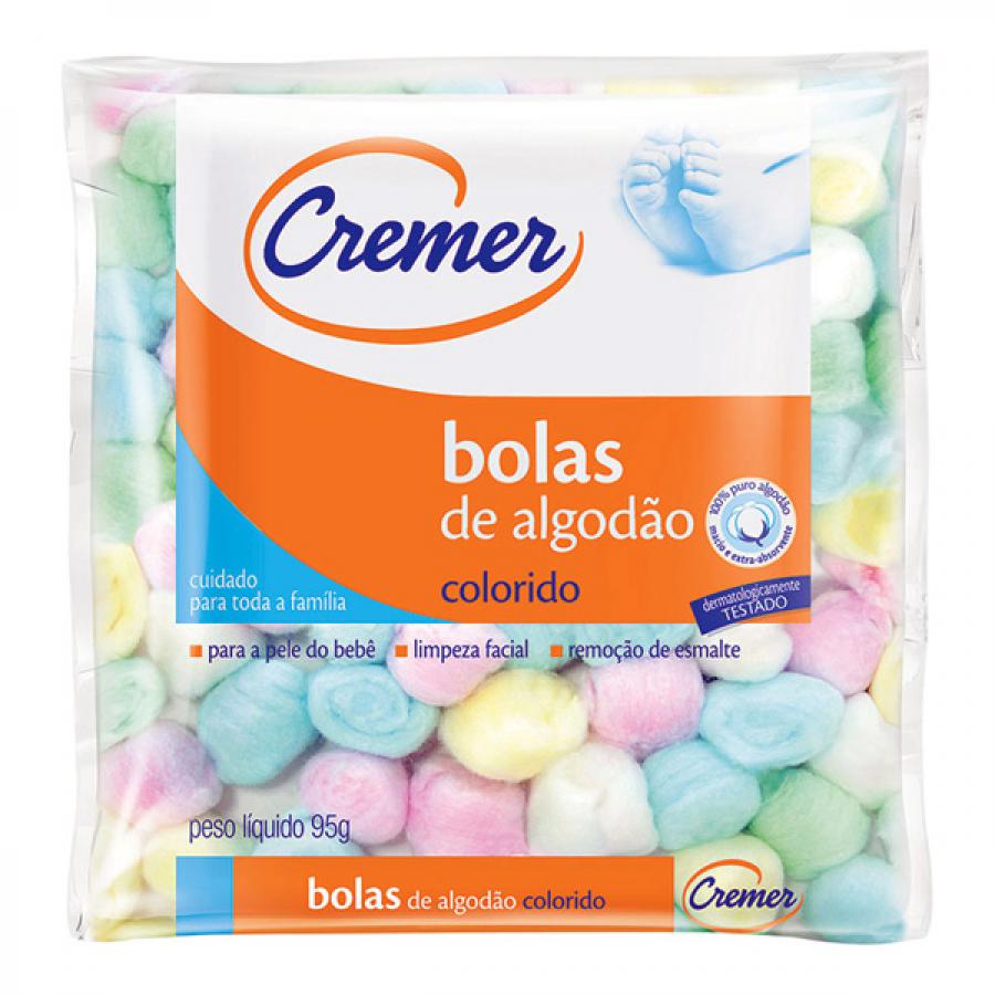 Algodão em Bolas Colorido Cremer 50g