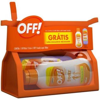 REPELENTE OFF LOCAO KIT KIDS+FAMILY+NECESSAIRE