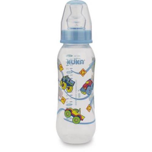 Mamadeira Kuka Natural Color Bico Ortodontico Azul 250ml