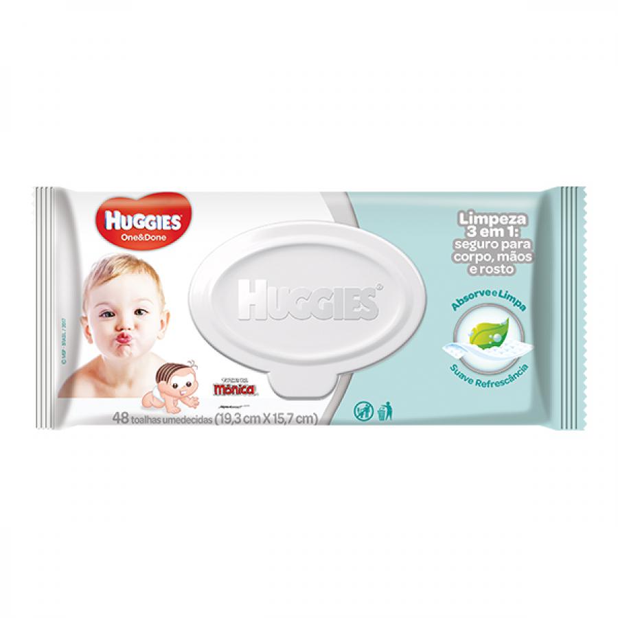 Lenco Umedecido Huggies Turma da Monica Refrescante 48 Unidades