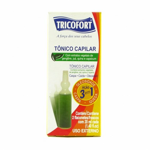 Tonico Tricofort 2 frascos com 20ml cada