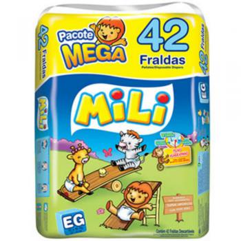 Fralda Mili Mega com 42 Unidades Extra Grande