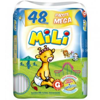 Fralda Mili Mega com 48 Unidades Grande