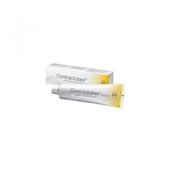 Contractubex 100mg/g + 10mg/g + 0,4mg/g, caixa com 1 bisnaga com 20g de gel de uso dermatologico