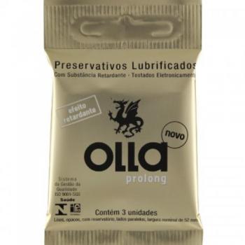 Preservativo Olla Prolongada Com 3 Unidades