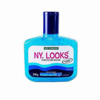 Gel Fixador NY Looks Azul Mega 240g