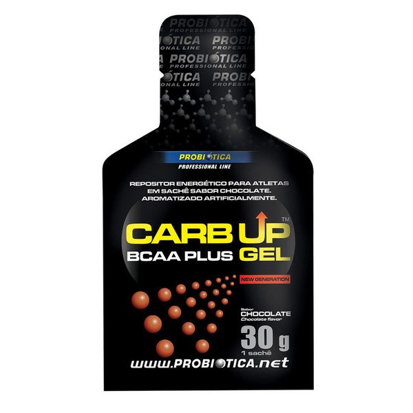 Carb Up Gel com BCAA Probiótica Chocolate 30g