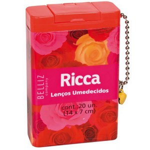 Lenço Umedecido Ricca 20 Unidades