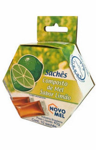 Mel novo mel sachê limão 40g