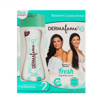 Kit Sabonete íntimo Dermafeme Fresh 2 unidades 200ml