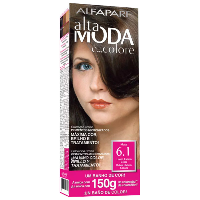 Tintura Alta Moda 6.1 Louro Escuro Cinza