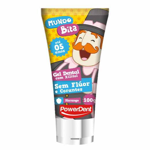 Creme Dental Infantil Mundo Bita Powerdent 100g