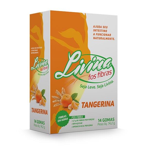 LIVINA FOS FIBRAS TANGERINA 14 GOMAS