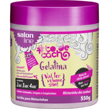 Gelatina #TodeCacho Super Volume Salon Line 550g