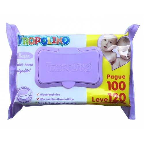 Toalhas Umedecidas TROPOLINO BASIC pague 100 LEVE 120