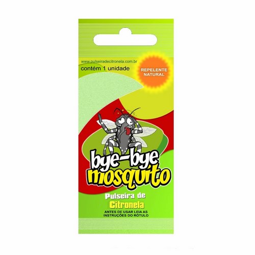 Pulseira Repelente de Citronela Bye-Bye Mosquito com 1 Unidade