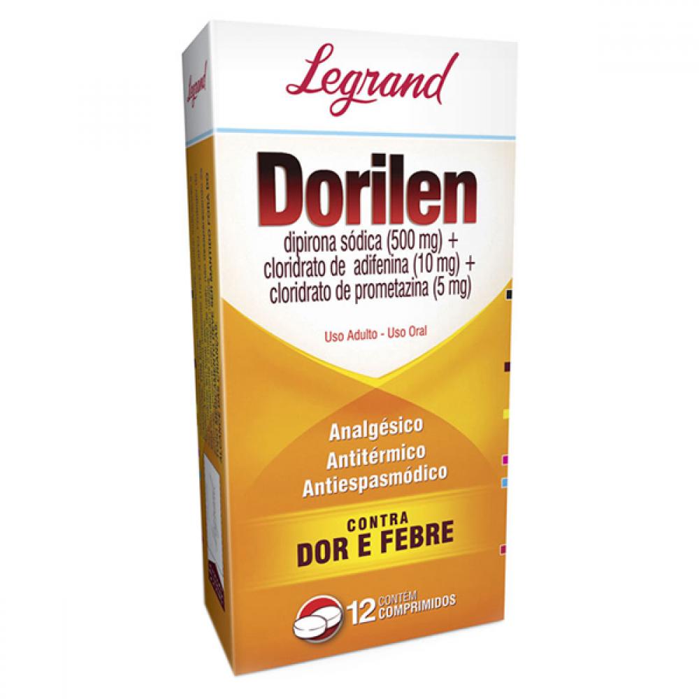 Dorilen 500mg + 10mg + 5mg 12 comprimidos