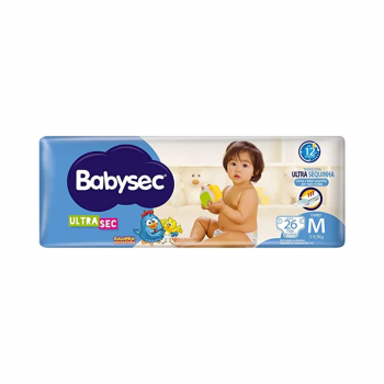 Fralda Infantil Descartavel BabySec Jumbo M 28 unidades